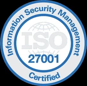 ISO 27001 certified (Information Security Management)