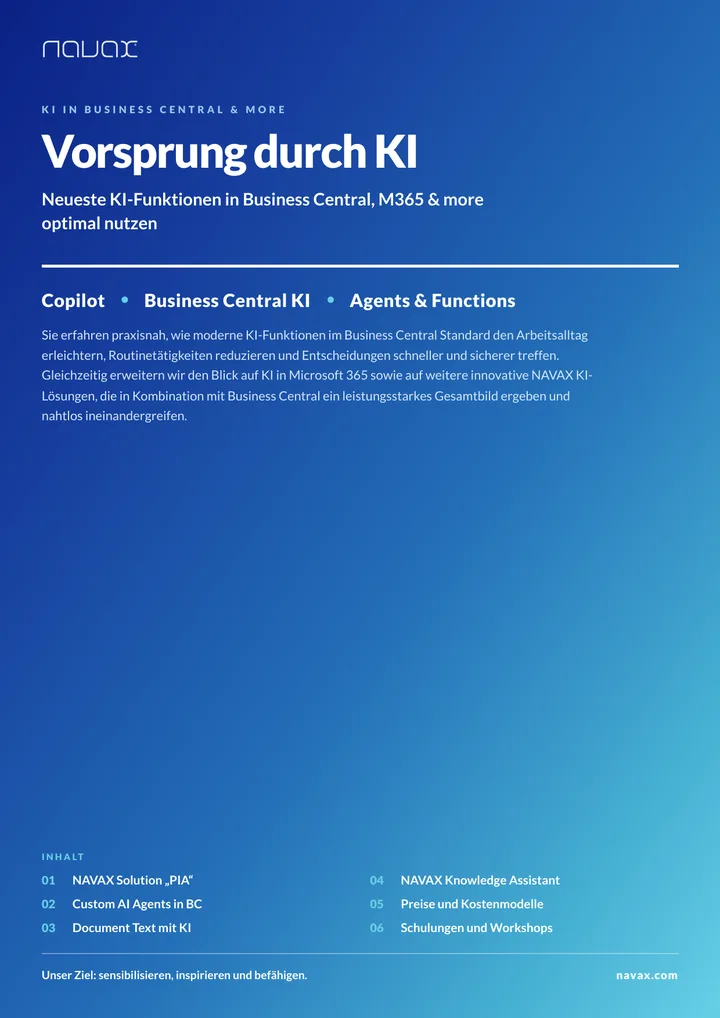 Cover des Whitepapers „Vorsprung durch KI“